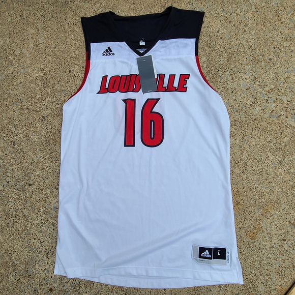 Adidas Louisville Cardinals Basketball Jersey - Men’s Size Large #16 - Picture 1 of 4
